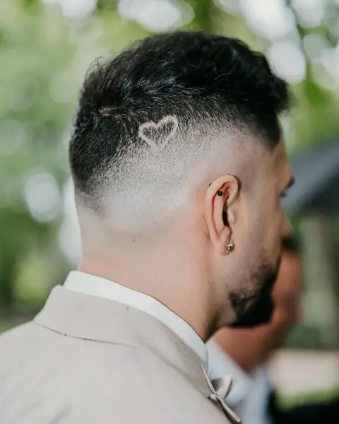 Skin fade z wzorem